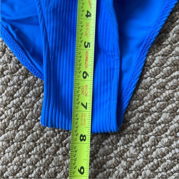 NWT Swimsuits For All Ribbed Electric Blue Bikini Swim Set (size S) - Picture 11 of 13